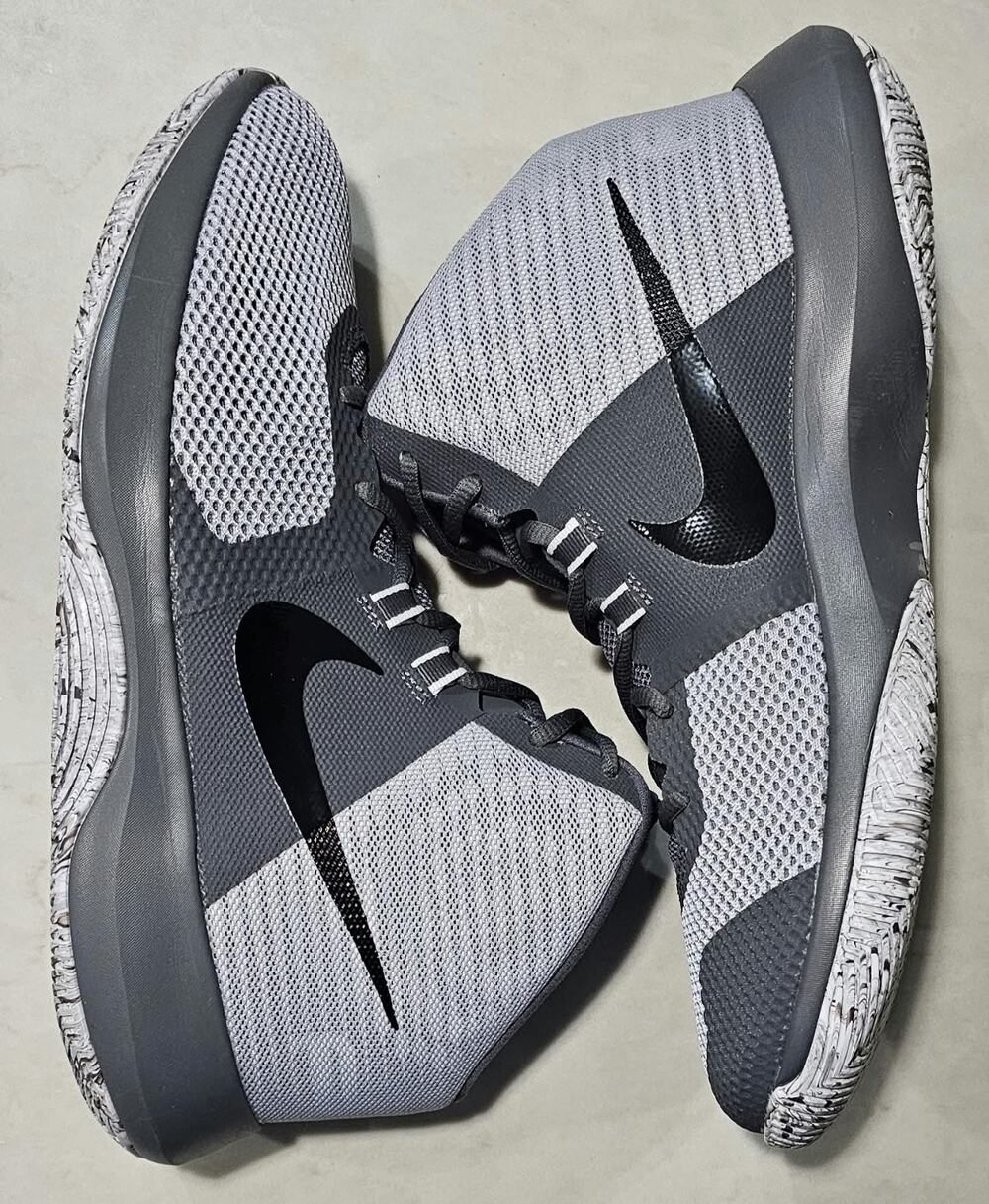 Nike Air Precision Basketball Shoes Men's Size 11 Gray Black 898455-004